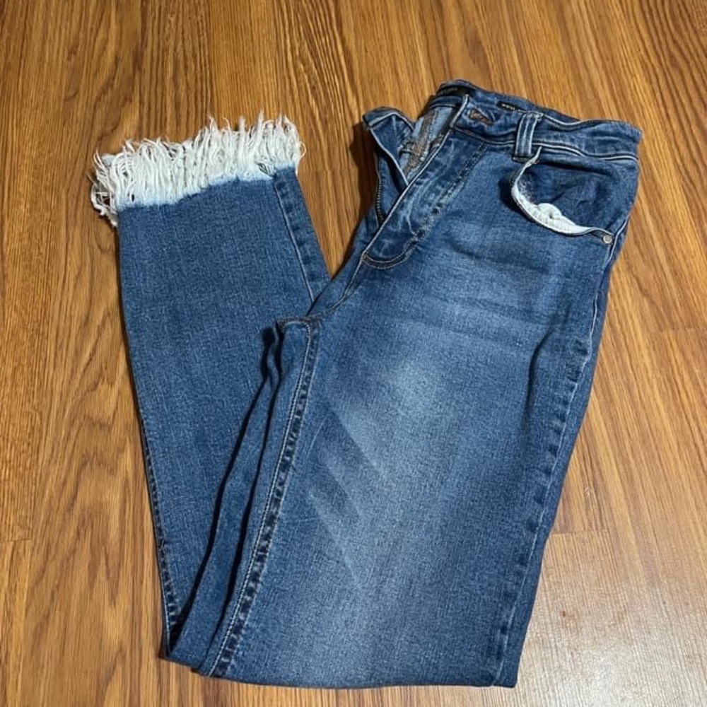 Black Label frayed jeans size 11 fringe
